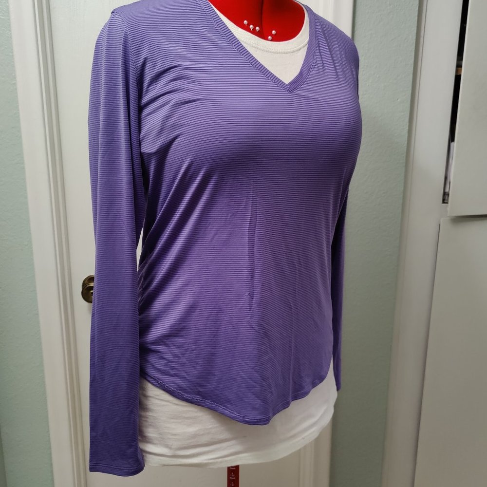 ZYIA Activewear Bright Lilac Wanderer Long Sleeve T (L)